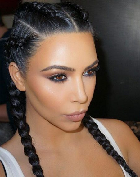 Kim Kardashian Braided Hairstyle
 Why the Kardashian French braid trend can actually benefit