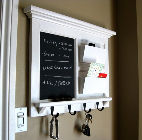Kitchen Mail Organizer
 Home Decor Framed Furniture Double Mail Organizer Storage and