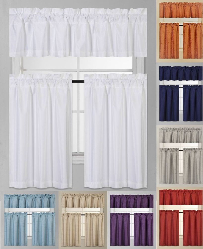 Kitchen Window Curtain
 1 Set Thermal Insulated Foam Lined Blackout Kitchen Window