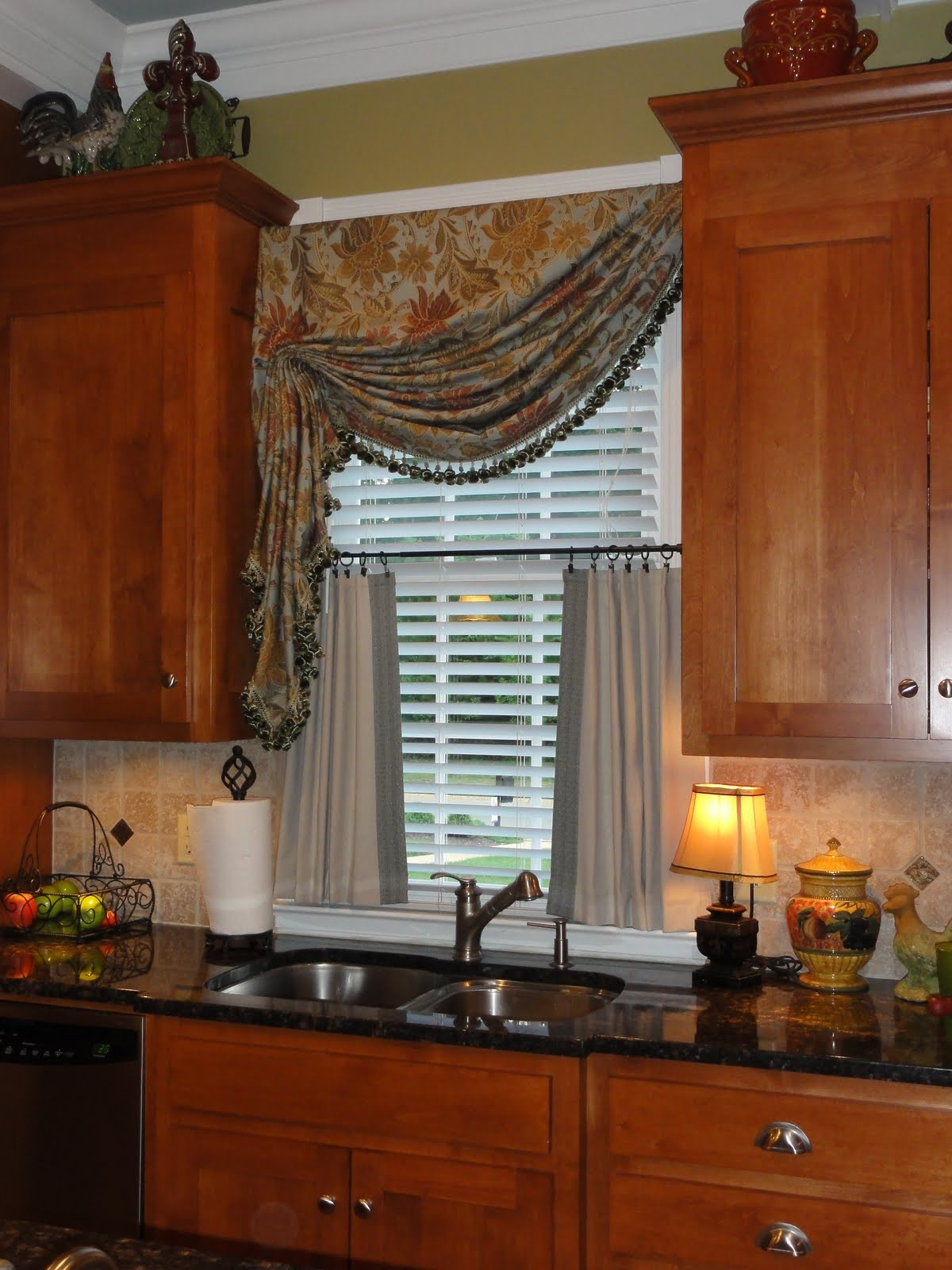Kitchen Window Curtain
 Simply by Sabrina Kitchen Window Treatment Add on