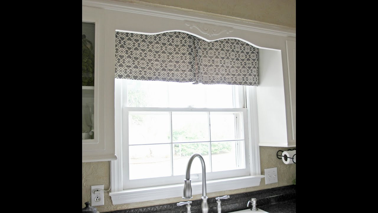 Kitchen Window Curtain
 DIY Kitchen Window Curtain