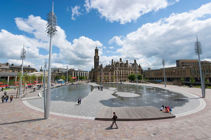 Landscape Fountain Public
 Bradford’s City Park designed by Gillespies includes the