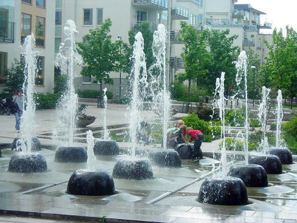 Landscape Fountain Public
 public space fountains & kids W→水景