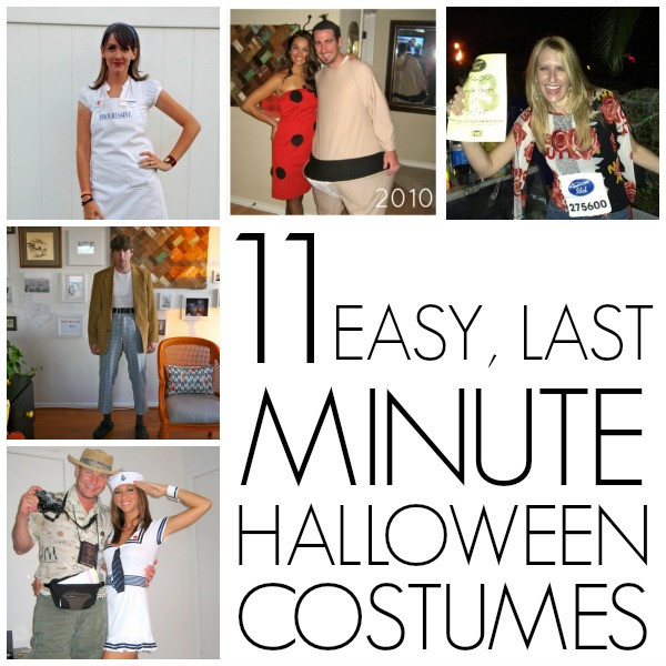 Last Minute DIY Costumes For Adults
 Last minute homemade Halloween costumes C R A F T