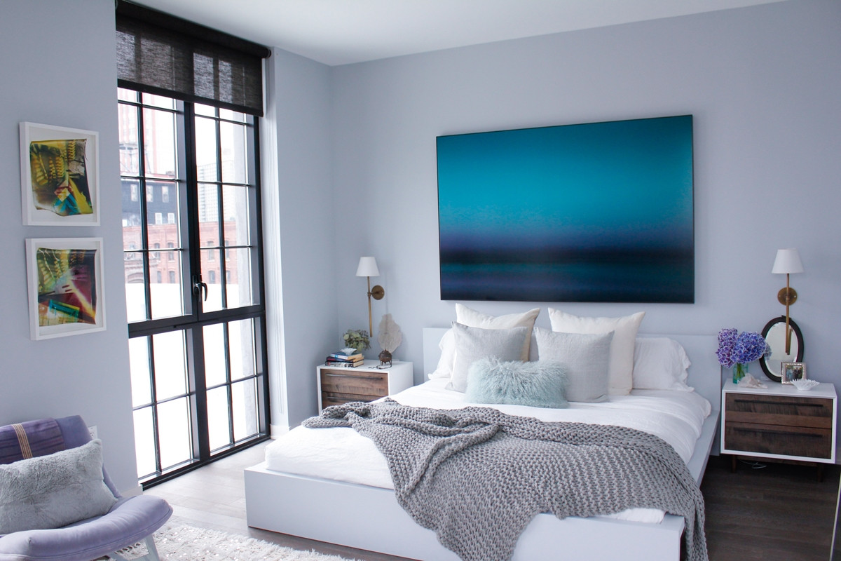 Light Gray Bedroom Walls
 FADE TO BLUE