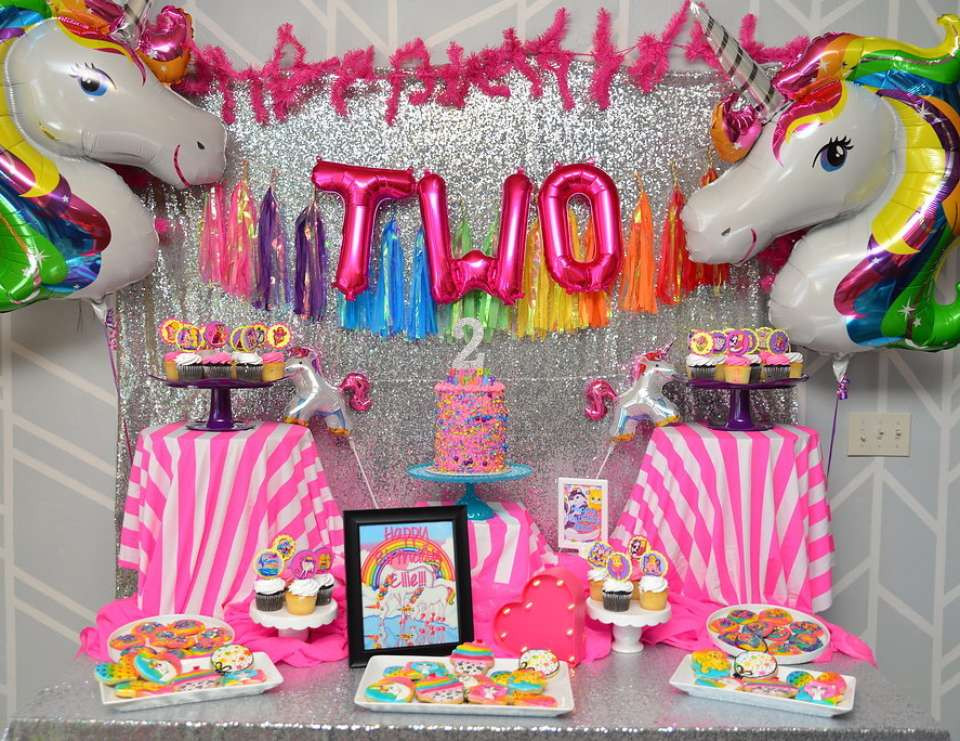 Lisa Frank Birthday Party Ideas
 Lisa Frank Unicorn Birthday "Ellie s Lisa Frank Inspired