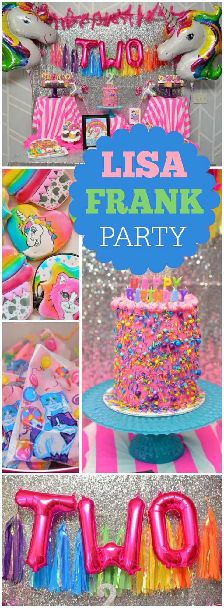 Lisa Frank Birthday Party Ideas
 Lisa Frank Unicorn Birthday "Ellie s Lisa Frank Inspired