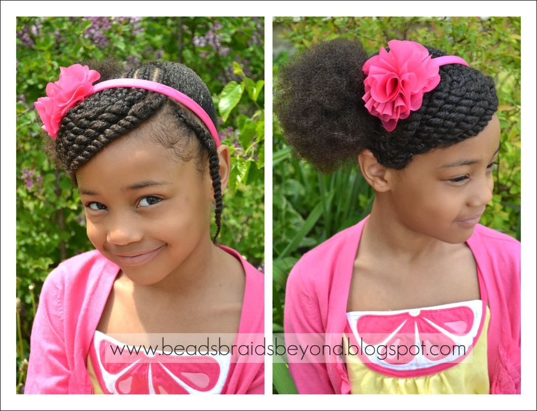 Little Girl Twist Hairstyles
 Beads Braids and Beyond Little Girls Hairstyle Side