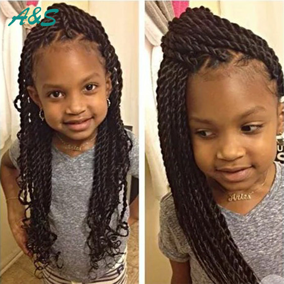 Little Girl Twist Hairstyles
 Cute crochet braids hair extension thin senegalese twist