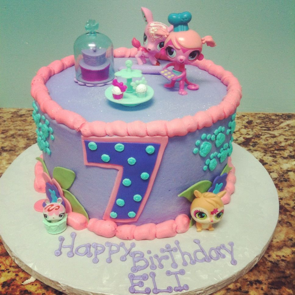 Littlest Pet Shop Birthday Party
 Sweet Littlest Pet Shop cake so cute lps birthday party