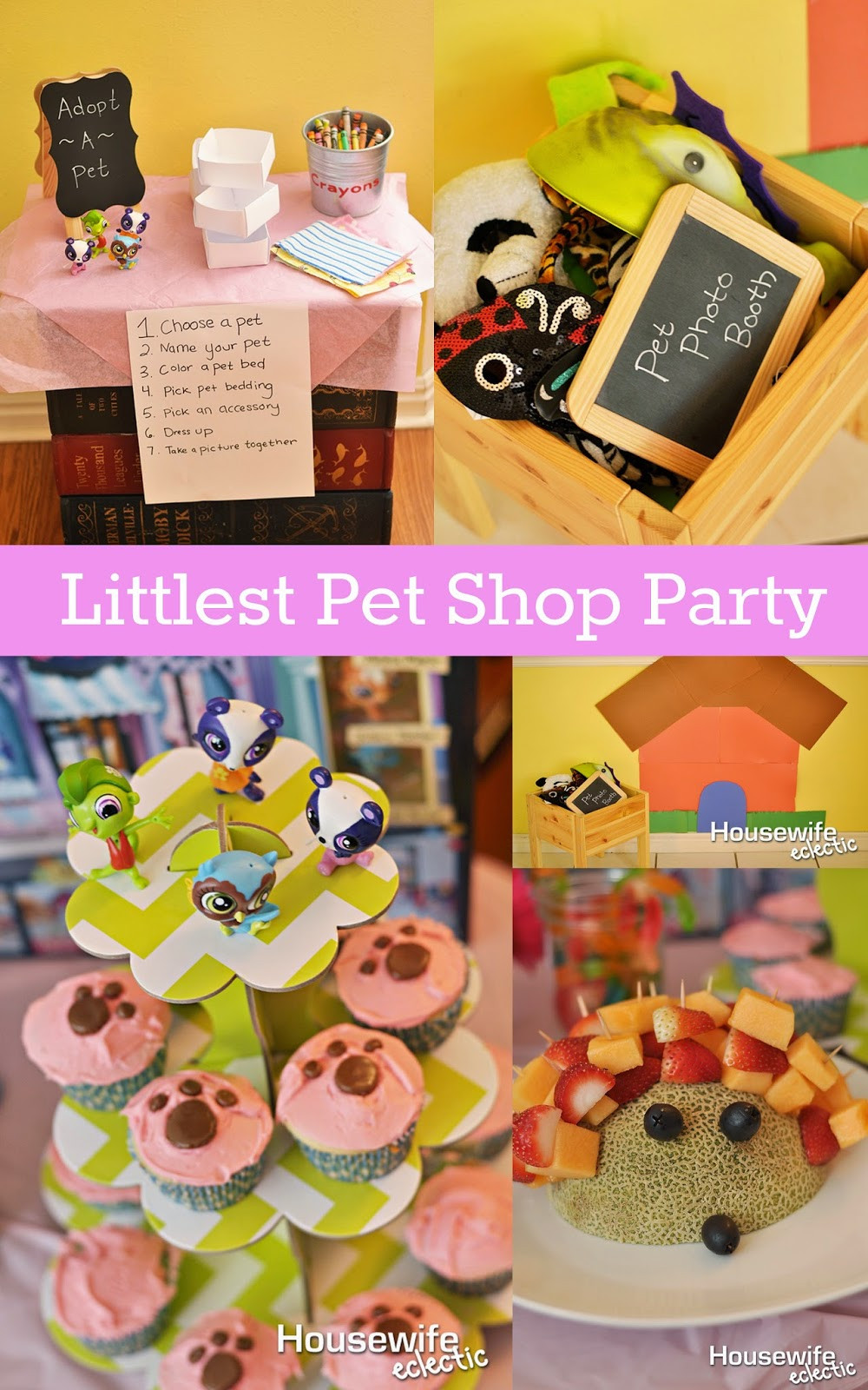 Littlest Pet Shop Birthday Party
 Housewife Eclectic Littlest Pet Shop Party