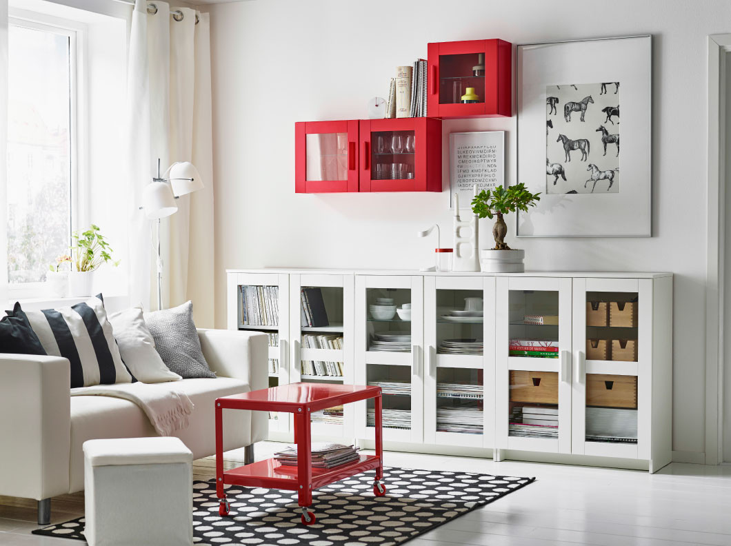 Living Room Ideas Ikea
 Store and display with some bright pops of color IKEA