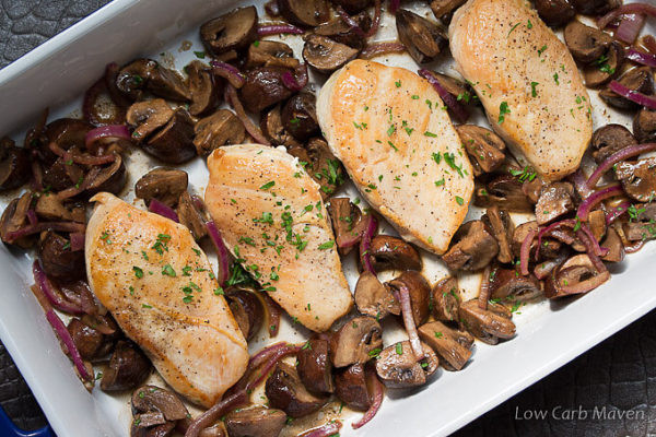 Low Calorie Mushroom Recipes
 Healthy Low Carb Chicken Recipe with Marinated Mushrooms