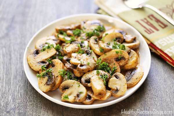 Low Calorie Mushroom Recipes
 Sauteed Mushrooms Healthy & Easy