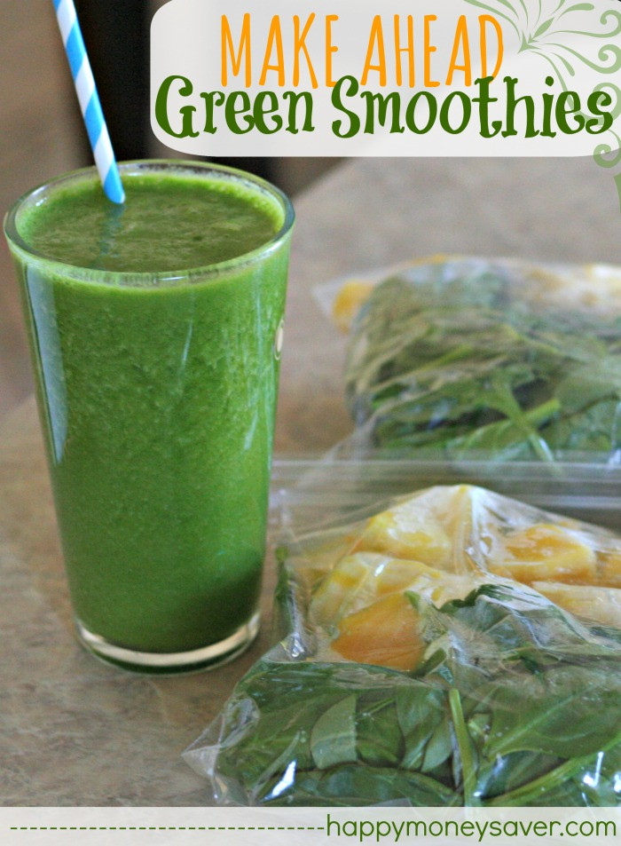 Make Ahead Smoothies
 Make Ahead GREEN SMOOTHIES or ANY Smoothie