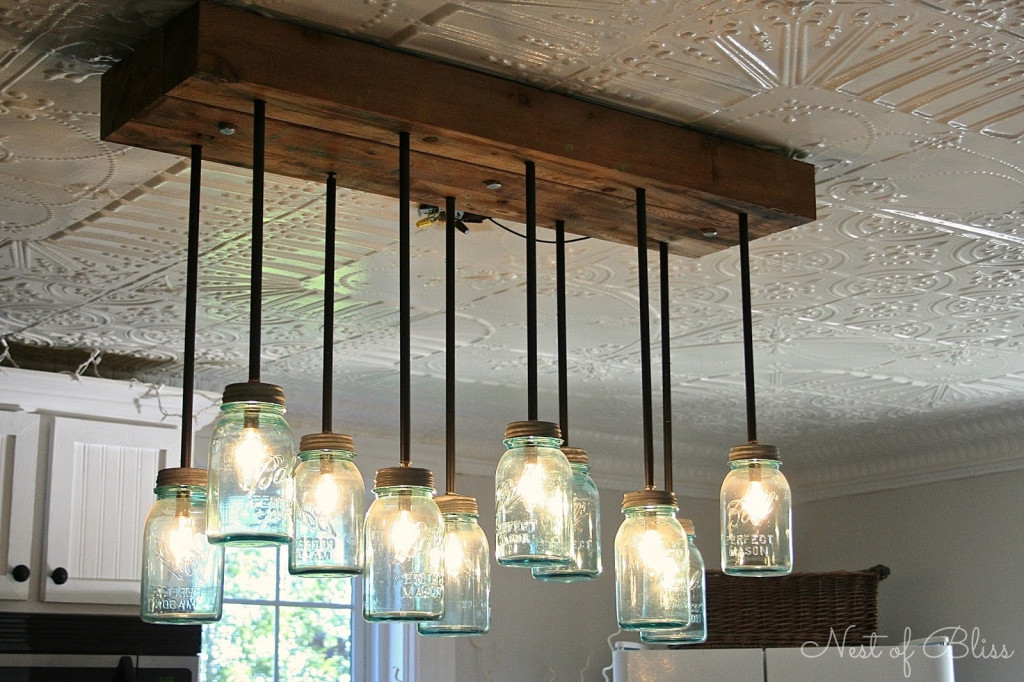 Mason Jar Kitchen Lighting
 Lighting Inspiration Antique Kitchen Lights Farmhouse