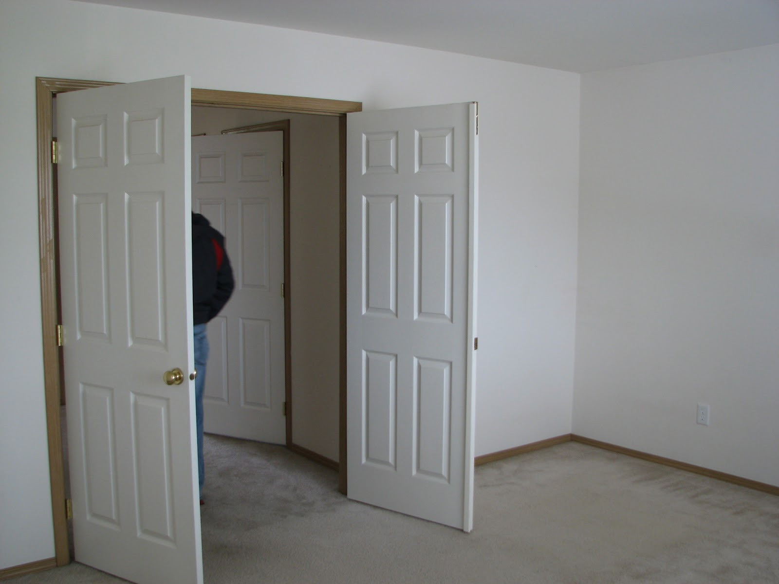 Master Bedroom Doors
 Explorations of Jackie & Joe New Mill Creek Rental House