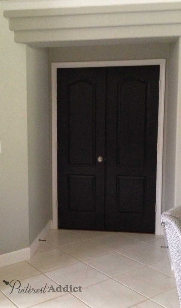 Master Bedroom Doors
 Painting the Interior Doors Black