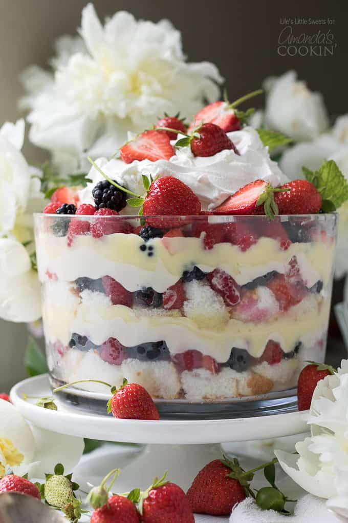 Mixed Fruit Dessert Recipes Easy
 Berry Trifle a no bake mixed berry summer dessert