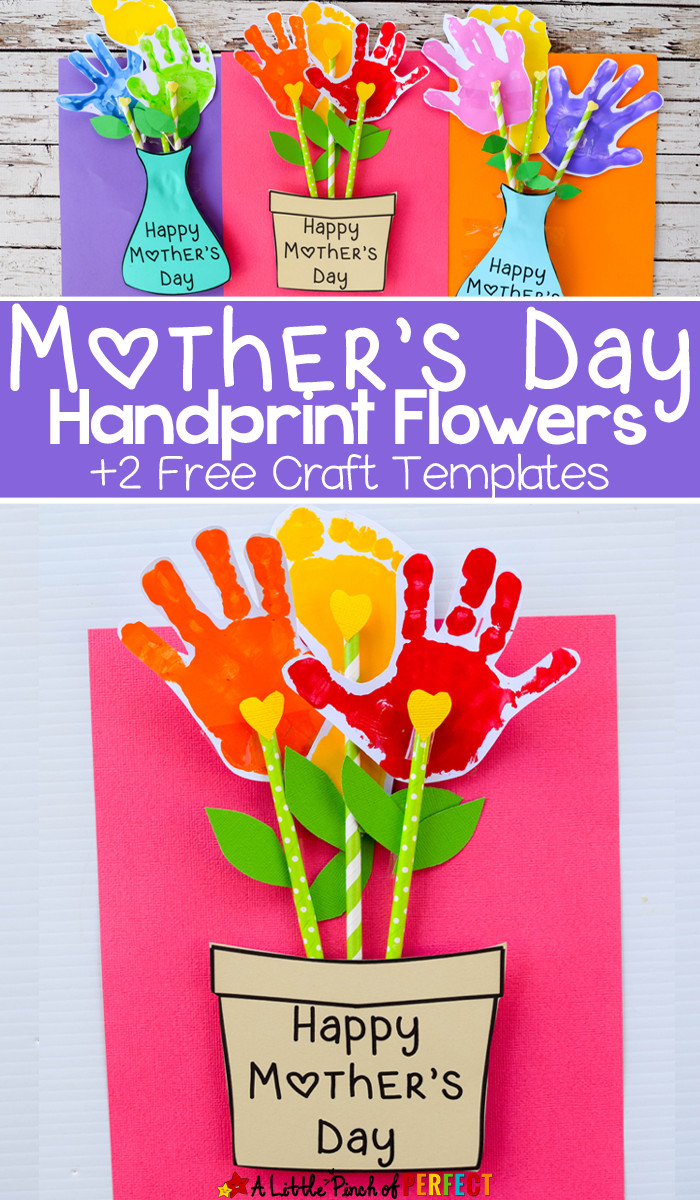 Mother's Day Crafts For Kindergarten
 Adorable Mother s Day Handprint Flower Craft and Free