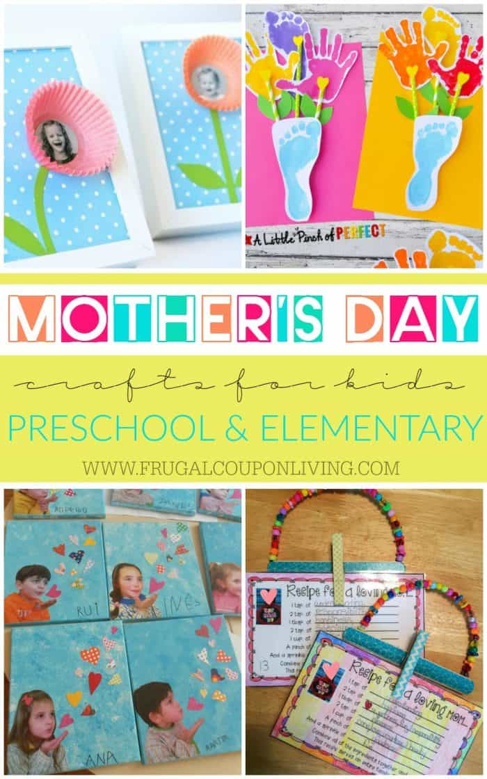 Mother's Day Crafts For Kindergarten
 Mother s Day Crafts for Kids Preschool Elementary and More