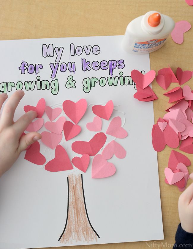 Mother's Day Crafts For Kindergarten
 Heart Tree Craft for Kids Valentine’s Day