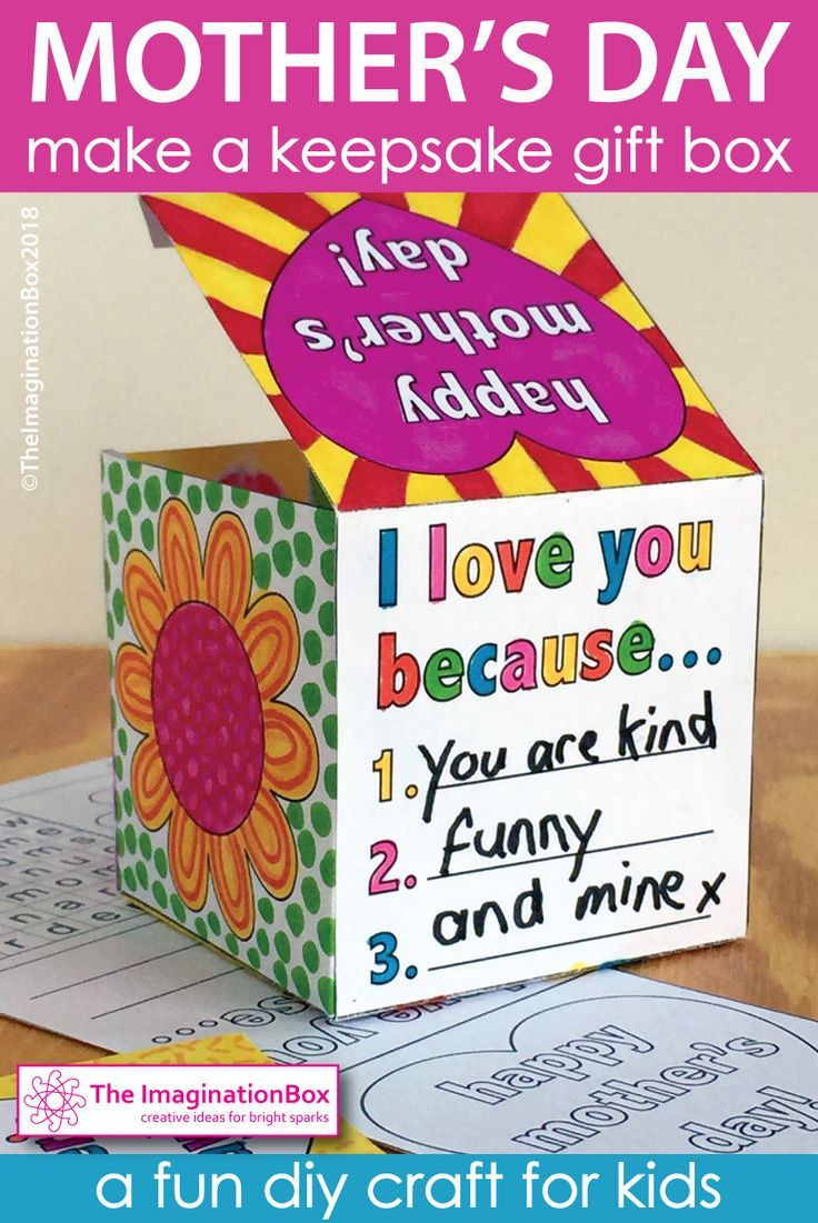 Mother'S Day Gift Ideas For Kids To Make
 Mothers Day Craft Activity Keepsake Gift Box