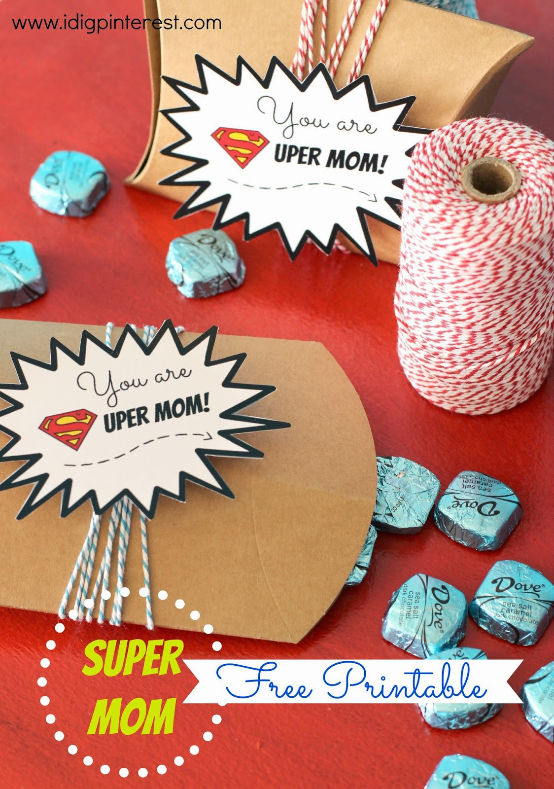 Mother'S Day Gift Ideas Pinterest
 "SUPER MOM" Mother s Day Gift Free Printable I Dig