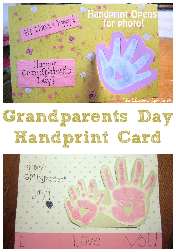 Mother's Day Handprint Ideas
 Handprint Card The Educators Spin It