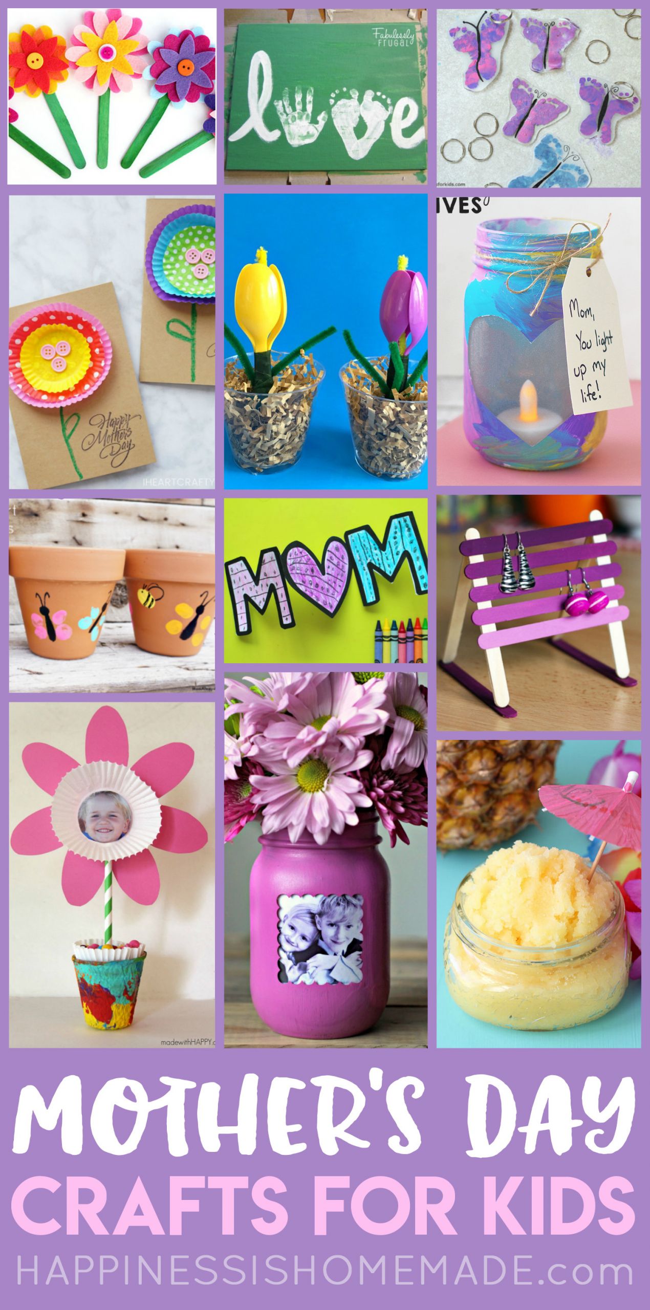 Mothers Day Craft For Toddlers
 Easy Mother s Day Crafts for Kids Happiness is Homemade