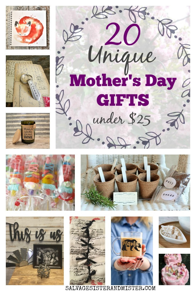 Mothers Day Gifts Under 20
 20 Unique Mother s Day Gifts Under $25 Salvage Sister