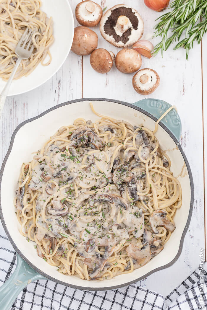 Mushroom Spaghetti Recipe
 Creamy Mushroom Pasta Recipe Vegan e Pot Spaghetti