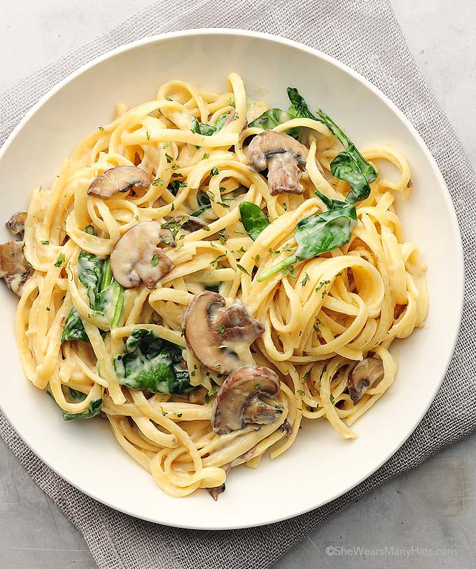 Mushroom Spaghetti Recipe
 Mushroom Florentine Pasta Recipe