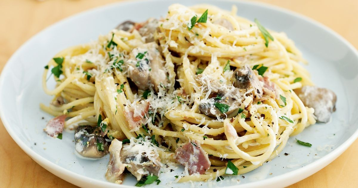 Mushroom Spaghetti Recipe
 Mushroom and pancetta spaghetti