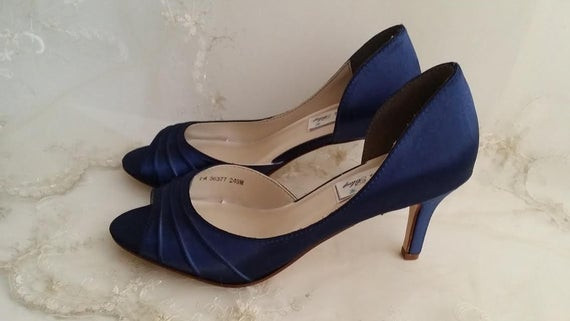 Navy Blue Shoes For Wedding
 Wedding Shoes Navy Blue Bridal Shoes Navy Blue Wedding