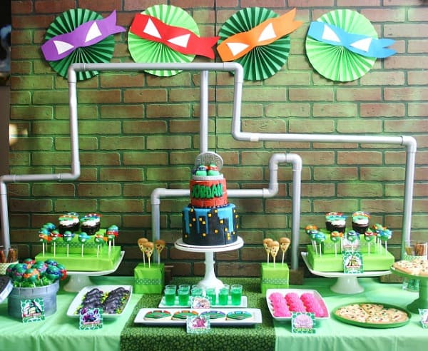 Ninja Turtle Birthday Party Decorations
 Ninja Turtle Party Ideas TMNT Moms & Munchkins