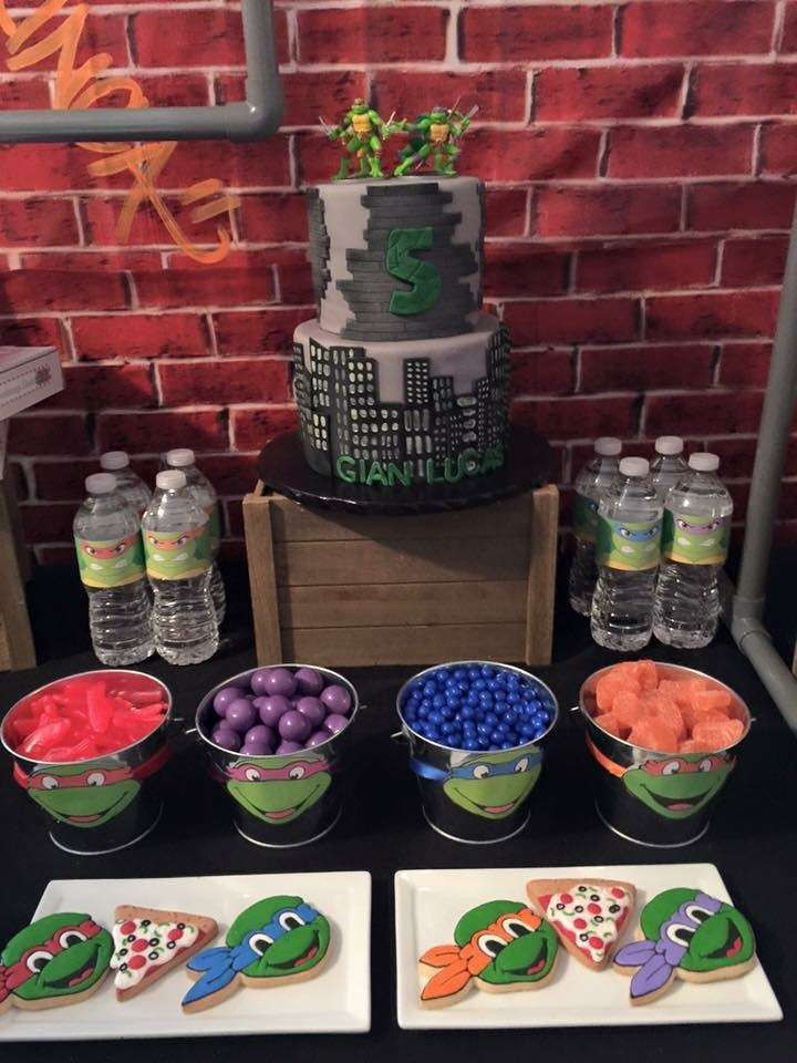 Ninja Turtle Birthday Party Decorations
 TMNT Birthday Party Ideas in 2019