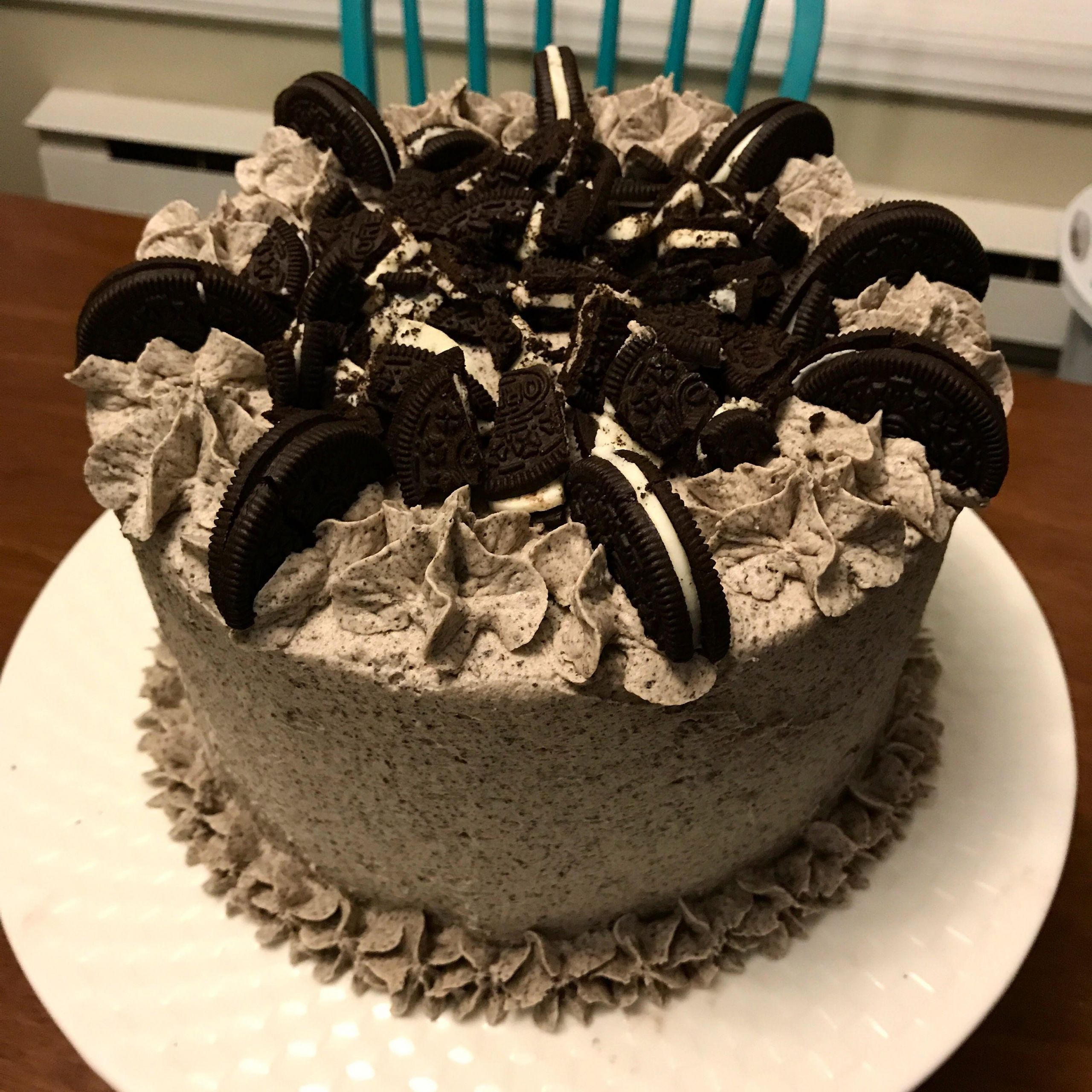 Oreo Birthday Cake Recipe
 Chocolate Oreo birthday cake I made today Baking