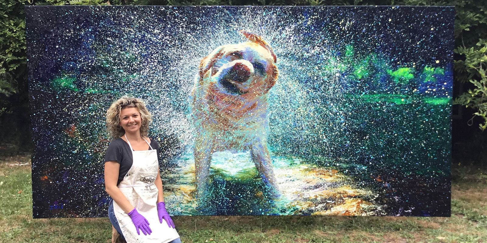 Paint For Adults
 Grown up finger painting Artist creates stunning images