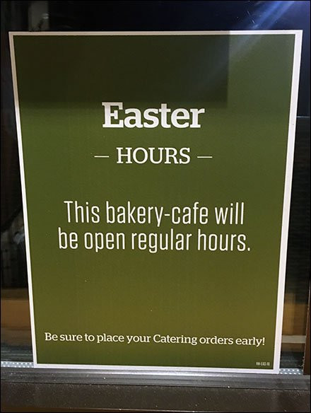 Panera Bread Open On Easter
 Easter Hours Place Orders Early – Fixtures Close Up