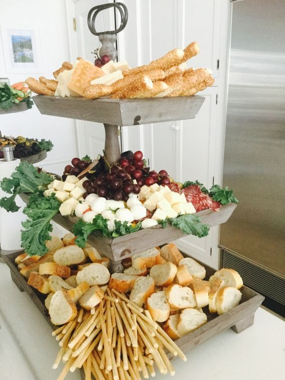 Party Food Display Ideas
 Pin by Stephanie Pedroni on Tiered displays