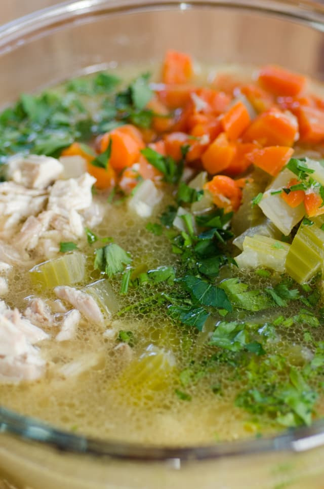 Passover Chicken Soup
 Passover Recipe Chicken Soup with Shallot Shiitake Matzo