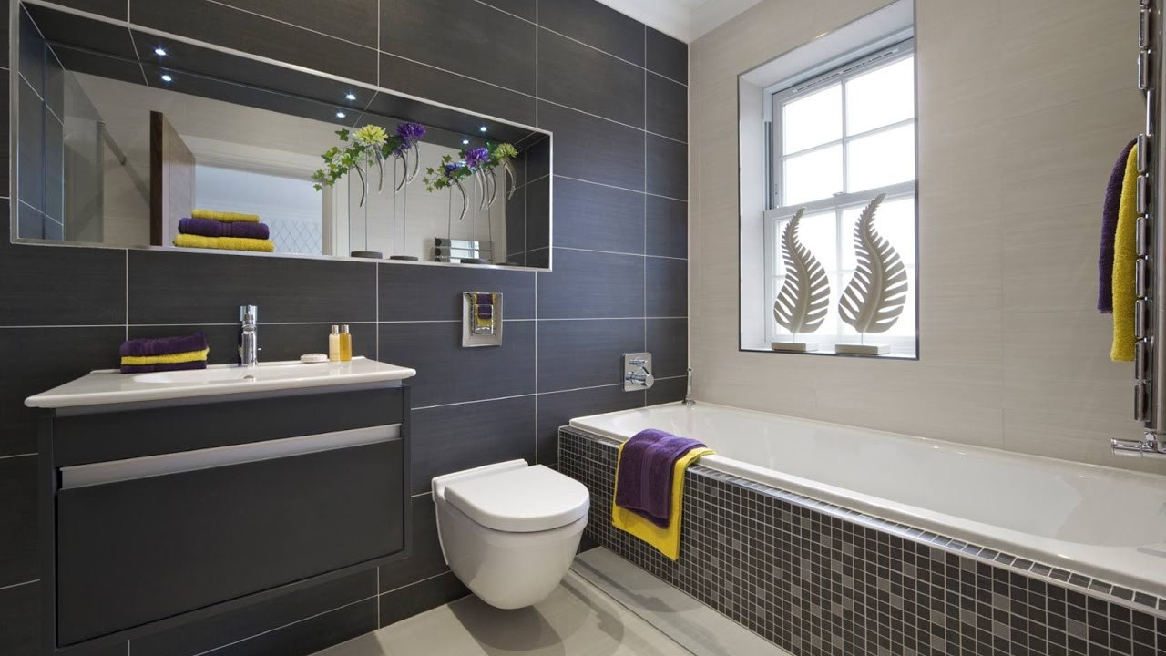 Pictures For Bathroom Walls
 Grey Bathroom Wall and Floor Tiles Ideas