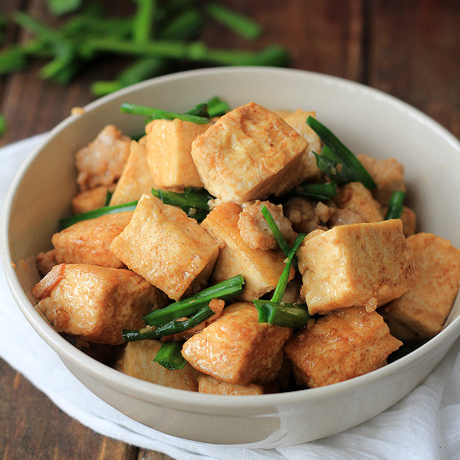 Pork Tofu Recipes
 Tofu Stir fry with Minced Pork