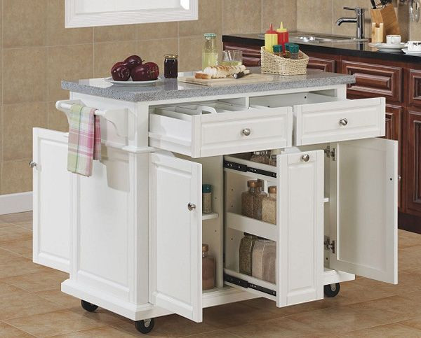 Portable Kitchen Storage
 20 Re mended Small Kitchen Island Ideas on a Bud