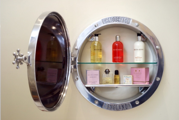Porthole Bathroom Mirror
 Chadder and Co Porthole Mirror Cabinet