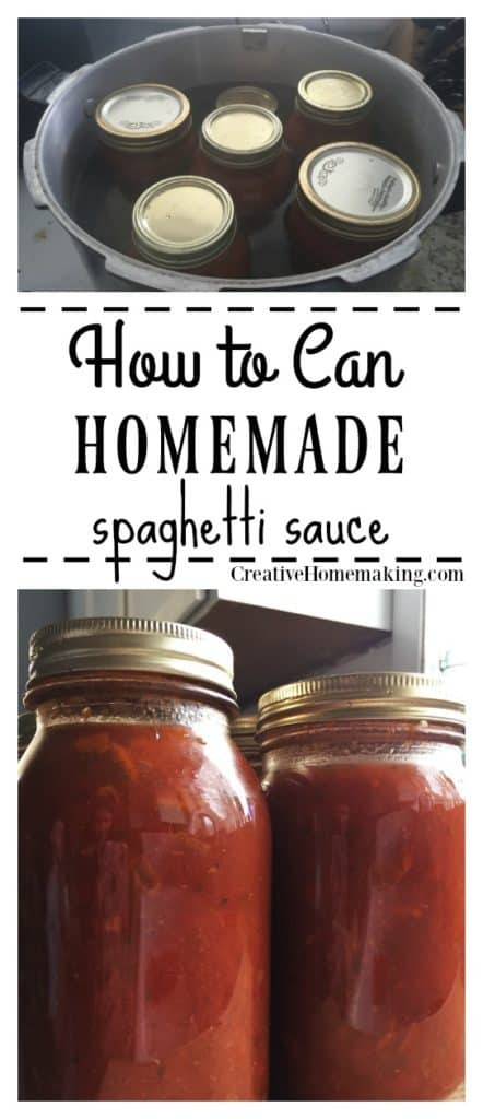 Pressure Canning Spaghetti Sauce
 Canning Spaghetti Sauce Creative Homemaking