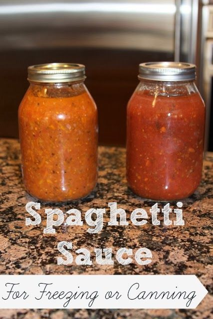 Pressure Canning Spaghetti Sauce
 Spaghetti Sauce homemade for freezing or canning know
