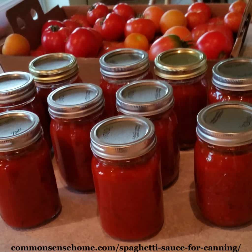 Pressure Canning Spaghetti Sauce
 Spaghetti Sauce for Canning Made with Fresh or Frozen