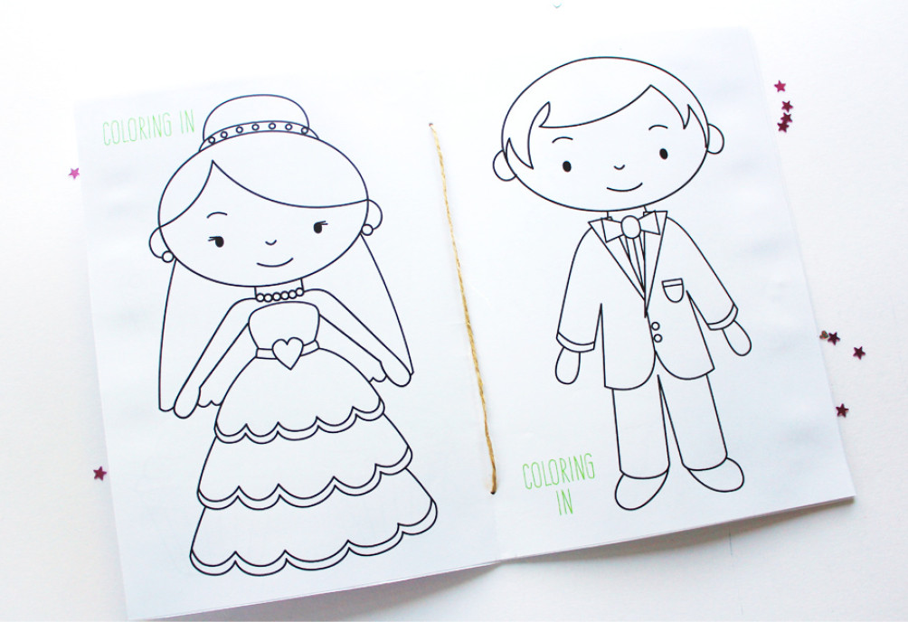 Printable Wedding Coloring Book
 Free Printable Wedding Activity Book